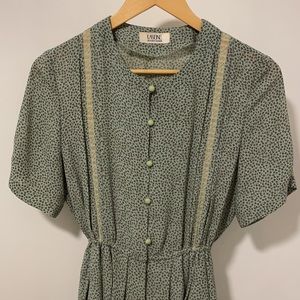 Lasene vintage Christmas Dress holly & berry print ‘50’s style S